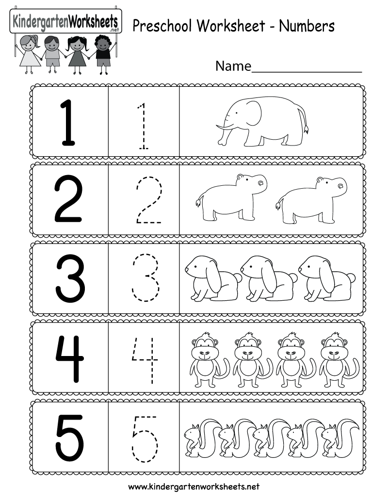 This Is A Preschool Numbers Worksheet Kids Can Learn How To Write Numbers Up To 5 Preschool Number Worksheets Printable Preschool Worksheets Numbers Preschool