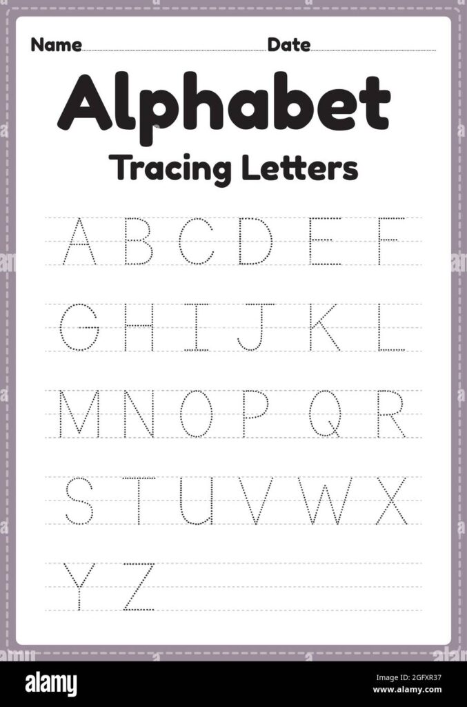 Practicing Writing Alphabet Worksheet
