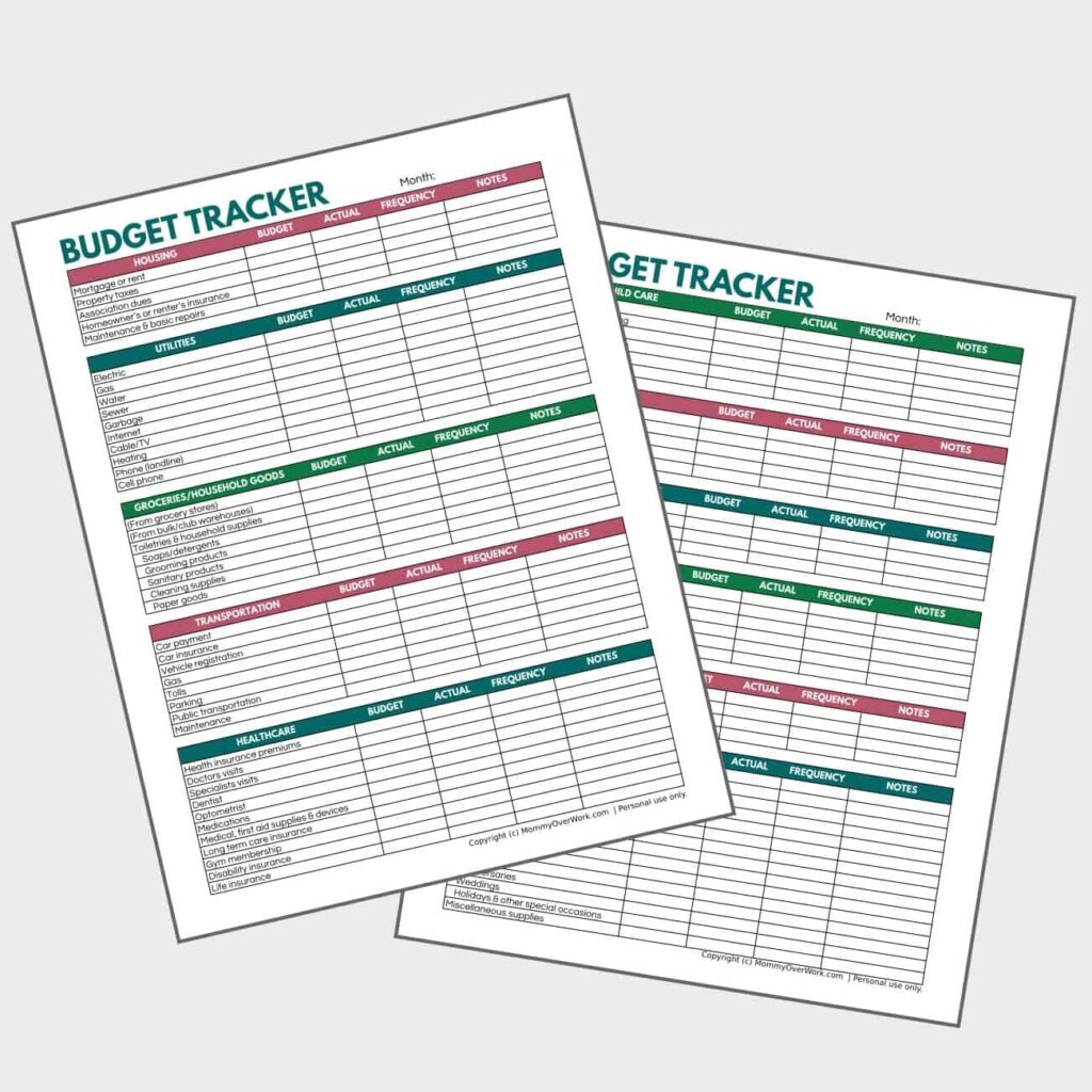 Ultimate List Of Budget Categories Free Printable 
