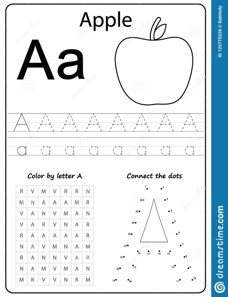 Letter A Writing Worksheet