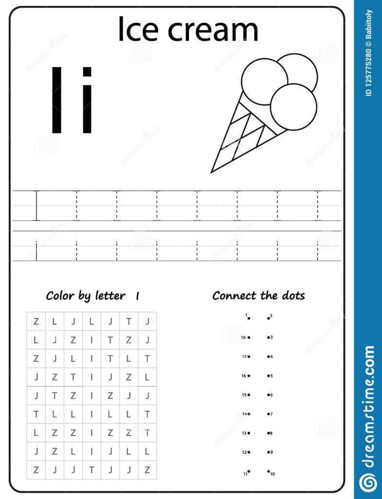 Letter I Writing Worksheet