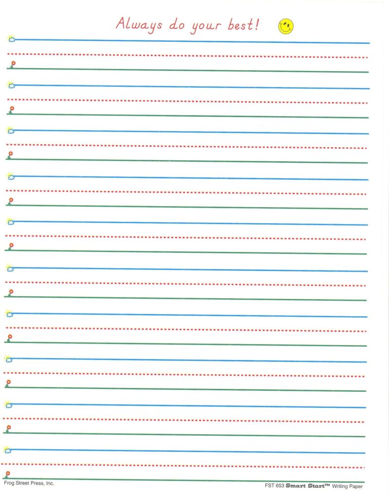 1st Grade Printable Writing Paper