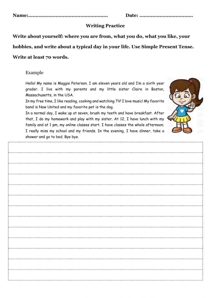 Writing Exercises For Adults Pdf