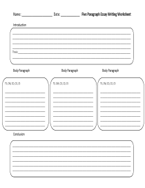 Free Printable Essay Writing Worksheets - Printable Worksheets