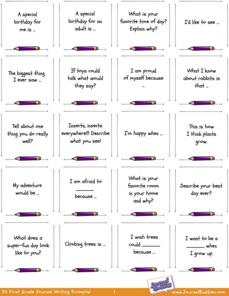 Free Journal Writing Worksheets